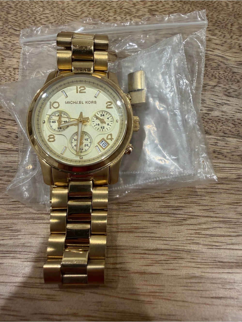 Michael Kors Gold Runway Bracelet Watch